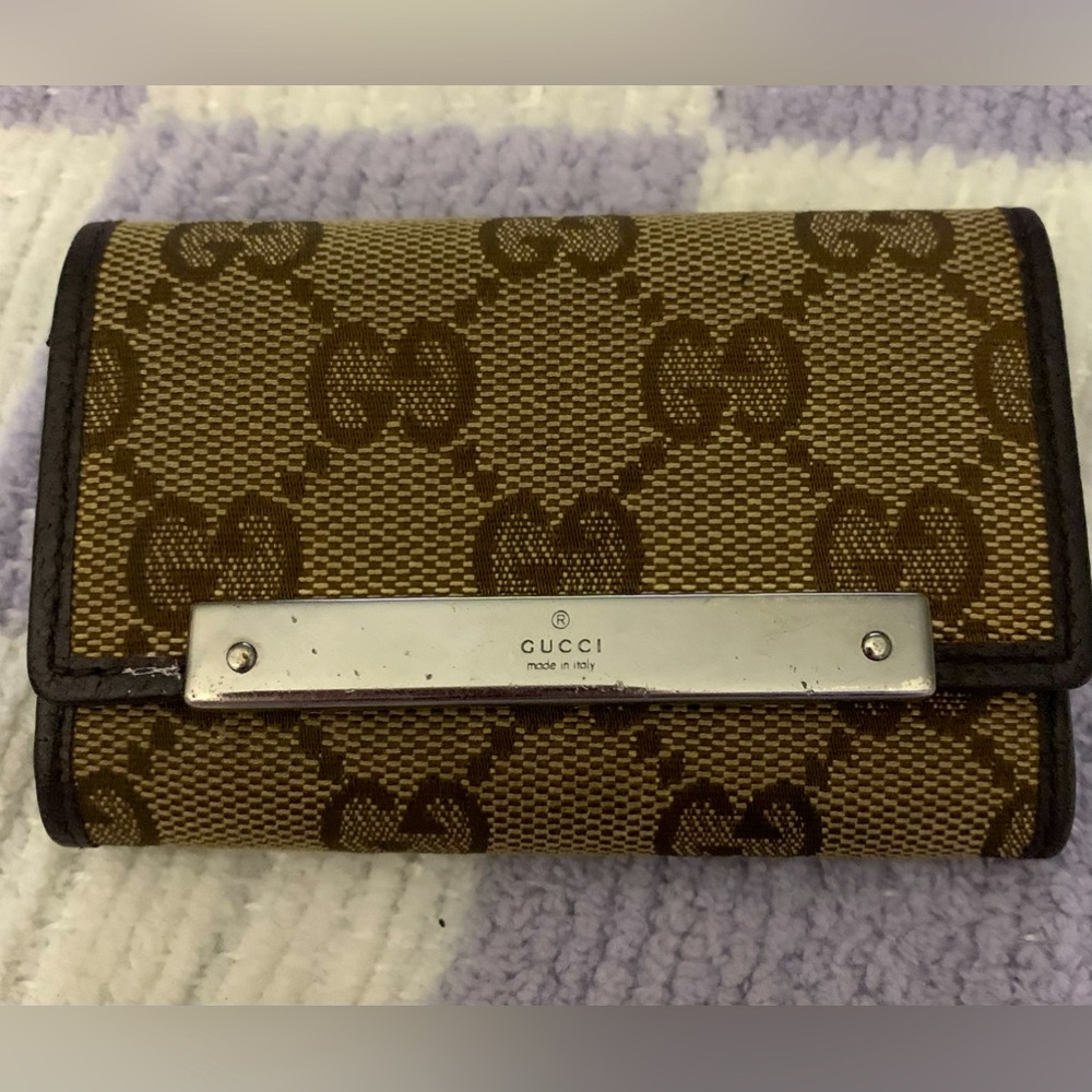 GUCCI OPHIDIA GG MONO LOGO KEYHOLDER ~~AUTHENTIC ~~